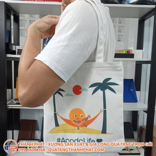 Túi vải bố canvas quà tặng doanh nghiệp tv02 - ảnh 2