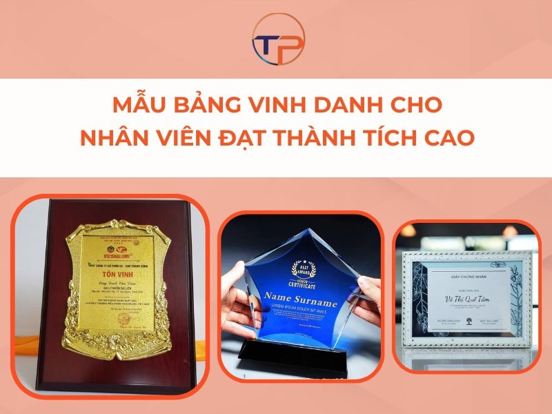 Bảng vinh danh cho nhân viên