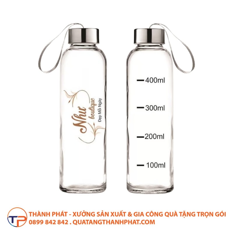 Bình Nước Thuỷ Tinh Có Lõi Lọc Trà Cao Cấp Bgn11 29 Binh thuy tinh in logo sang trong