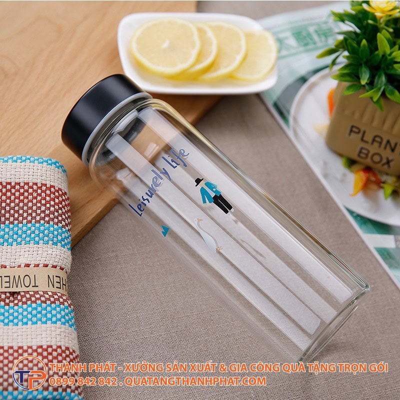 Bình Nước Thuỷ Tinh Có Lõi Lọc Trà Cao Cấp Bgn11 28 Binh thuy tinh in theo yeu cau tinh te