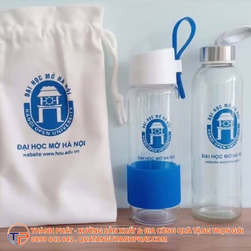 Bình Thủy Tinh Nắp Có Dây In Logo Bt05 18 Binh thuy tinh nap co day in logo hien dai
