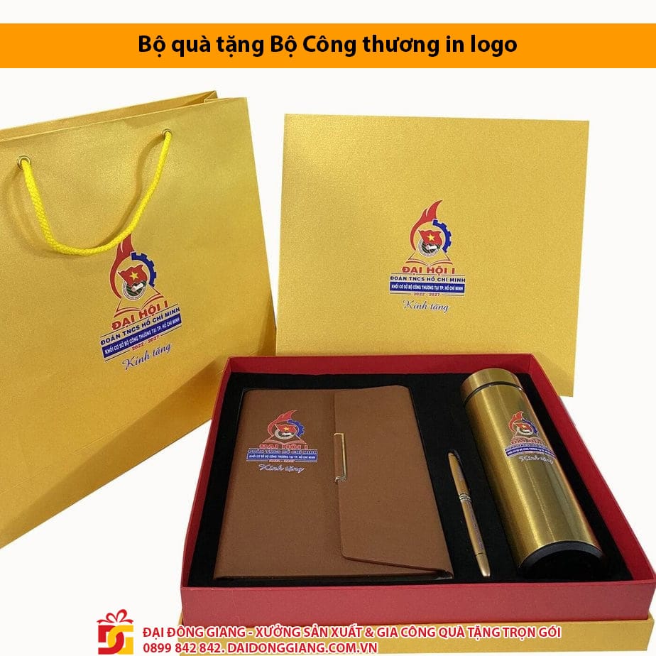 Bộ quà tặng bộ công thương in logo