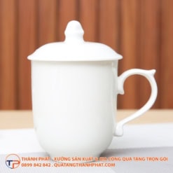 Alternative view of Ly sứ có nắp in logo  LS03