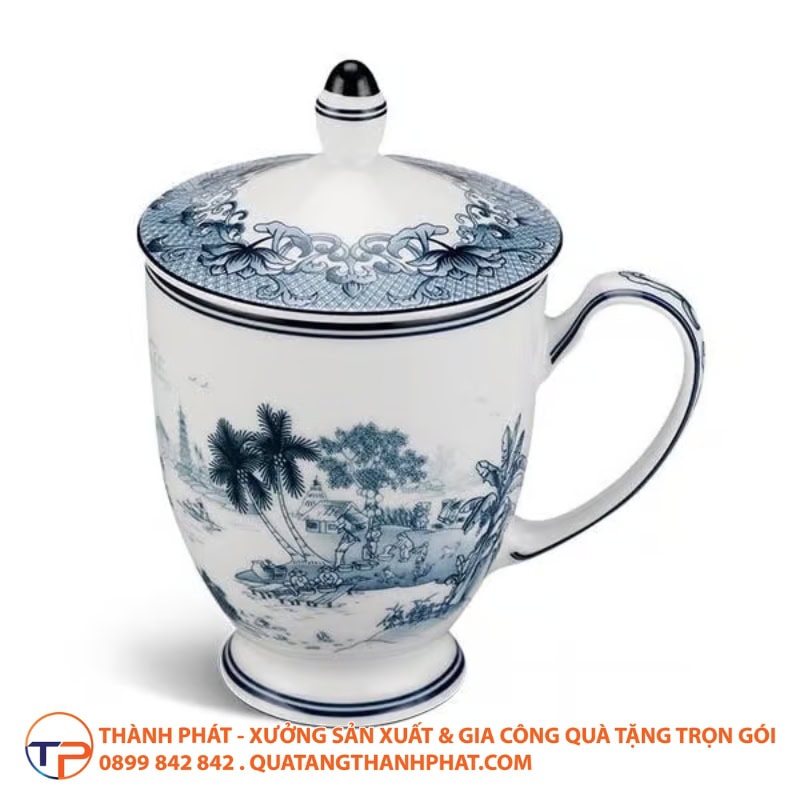 Ly Sứ Có Quai Đẹp In Logo Ls04 20 Ly su co quai dep cao cap