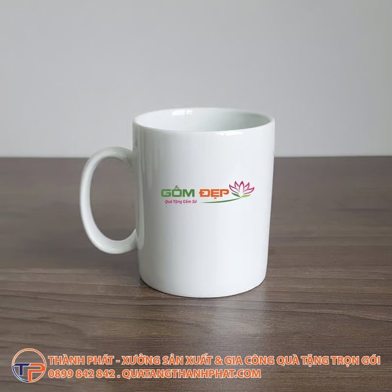 Ly Sứ Có Nắp In Logo Ls03 24 Ly su co quai dep sang trong