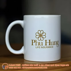 Ly Sứ Trụ Trắng Quai C In Logo Ls05 18 Ly su tru trang quai c hien dai