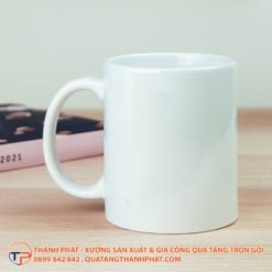 Ly Sứ Trụ Trắng Quai C In Logo Ls05 20 Ly su tru trang quai c thoi trang