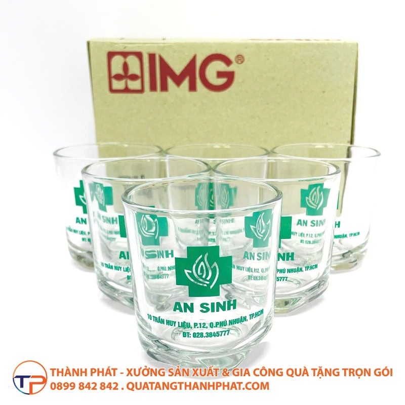 Ly Thủy Tinh Bầu Lùn In Logo Lt07 15 Ly thuy tinh bau lun in logo sang trong 1