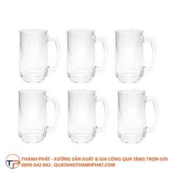 Ly Thủy Tinh Bầu Trung In Logo Lt08 14 Ly thuy tinh bau trung cao cap