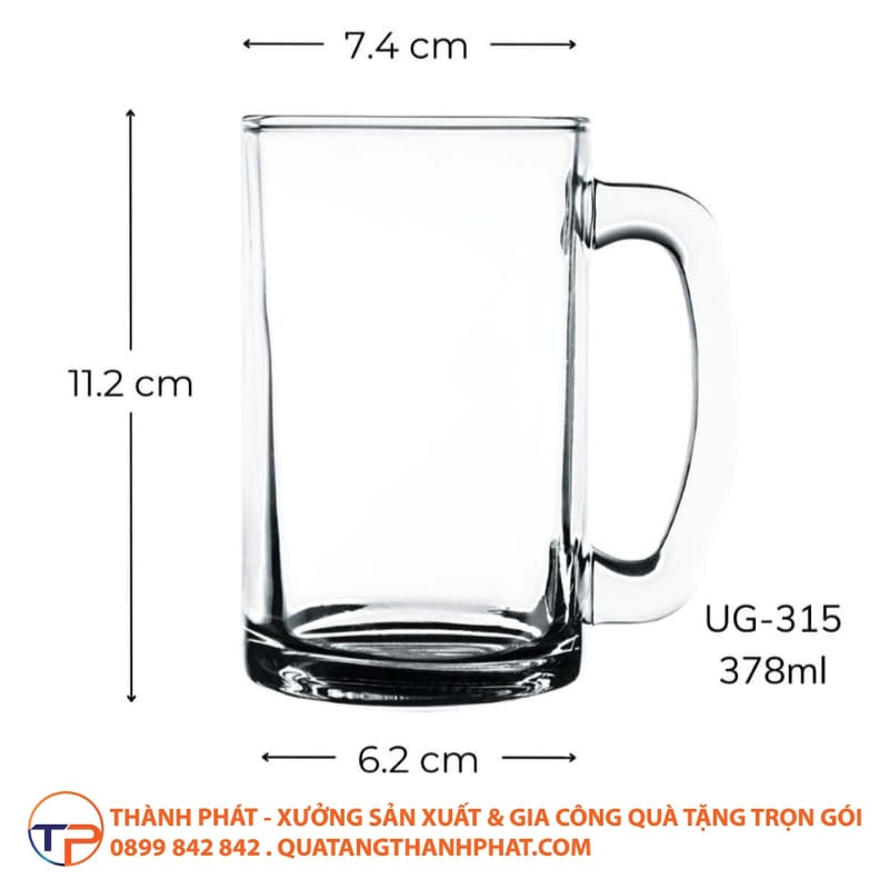 Ly Thủy Tinh Bầu Trung In Logo Lt08 18 Ly thuy tinh bau trung in logo tien dung