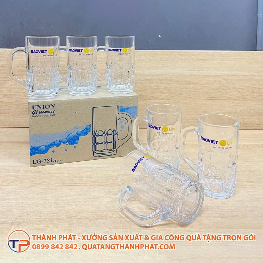 Ly Thủy Tinh Có Quai In Logo Lt03 17 Ly thuy tinh co quai in logo gia tot