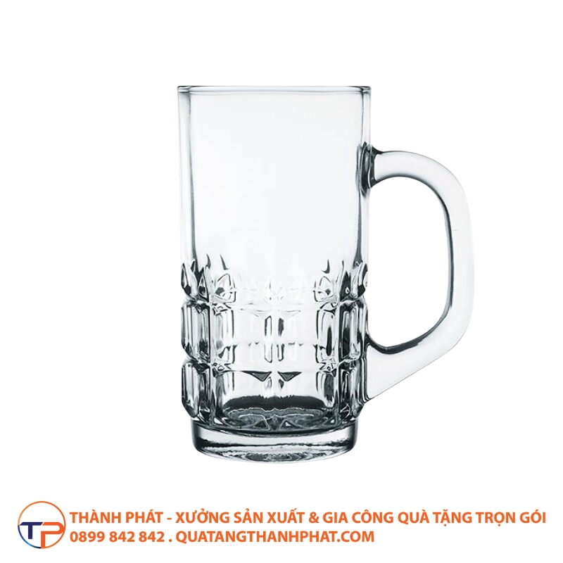 Ly Thủy Tinh Có Quai In Logo Lt03 21 Ly thuy tinh co quai in logo hien dai