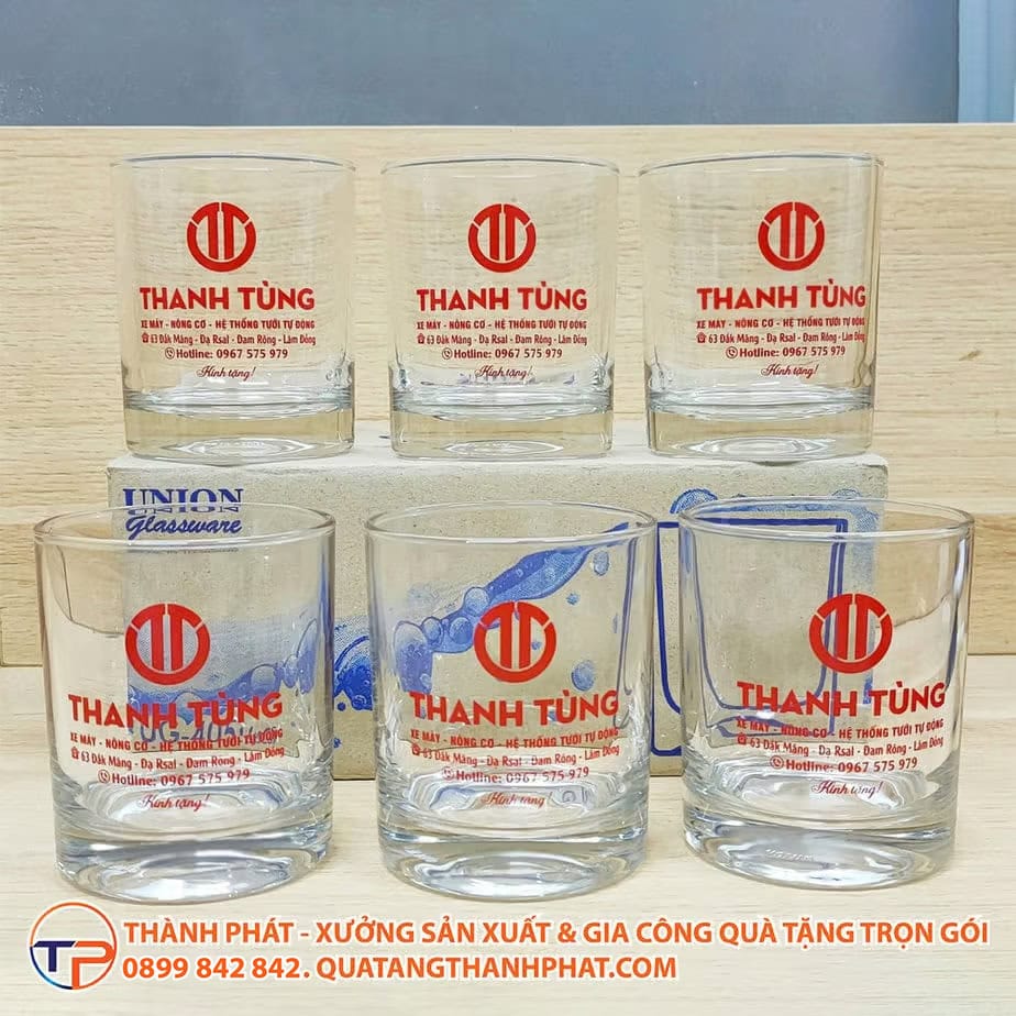 Ly Thủy Tinh In Logo Lt01 17 Ly thuy tinh in logo gia tot