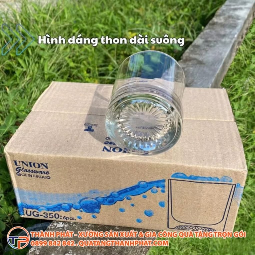 Bộ ly thủy tinh 6 cái in logo lt02 - ảnh 2