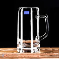 Ly thuy tinh ong cao in logo sang trong