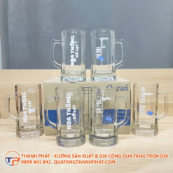 Ly thủy tinh ống cao in logo LT06