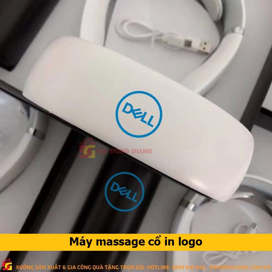 Máy massage cổ in logo