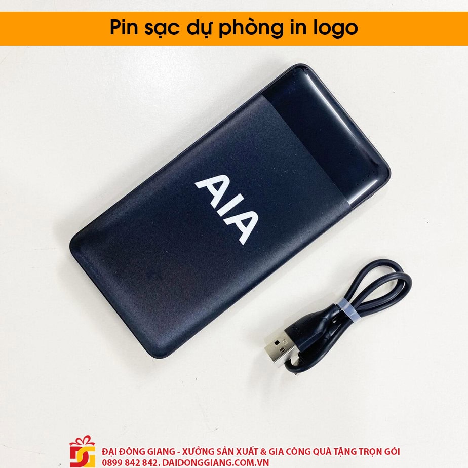 Pin sạc dự phòng in logo