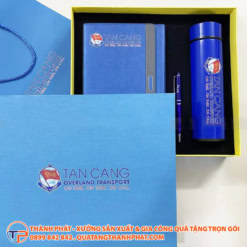 Set qua tang nganh logistics in logo