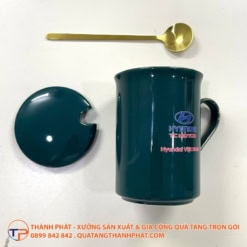 Ly Sứ Thân Cao Có Nắp Muỗng Vàng Ls08 18 Ly sứ thân cao có nắp muỗng vàng ls08 - ảnh 4