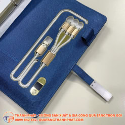 Set qua tang so sac but ky in logo