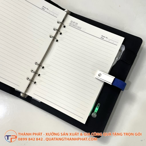 Sổ sạc đa năng có logo led - ảnh 4