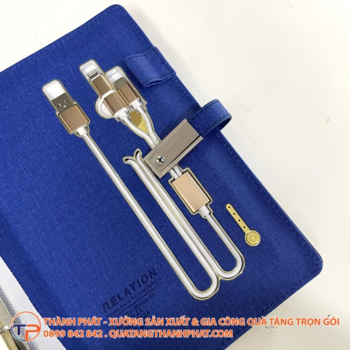 Sổ sạc đa năng in khắc logo doanh nghiệp - ảnh 3
