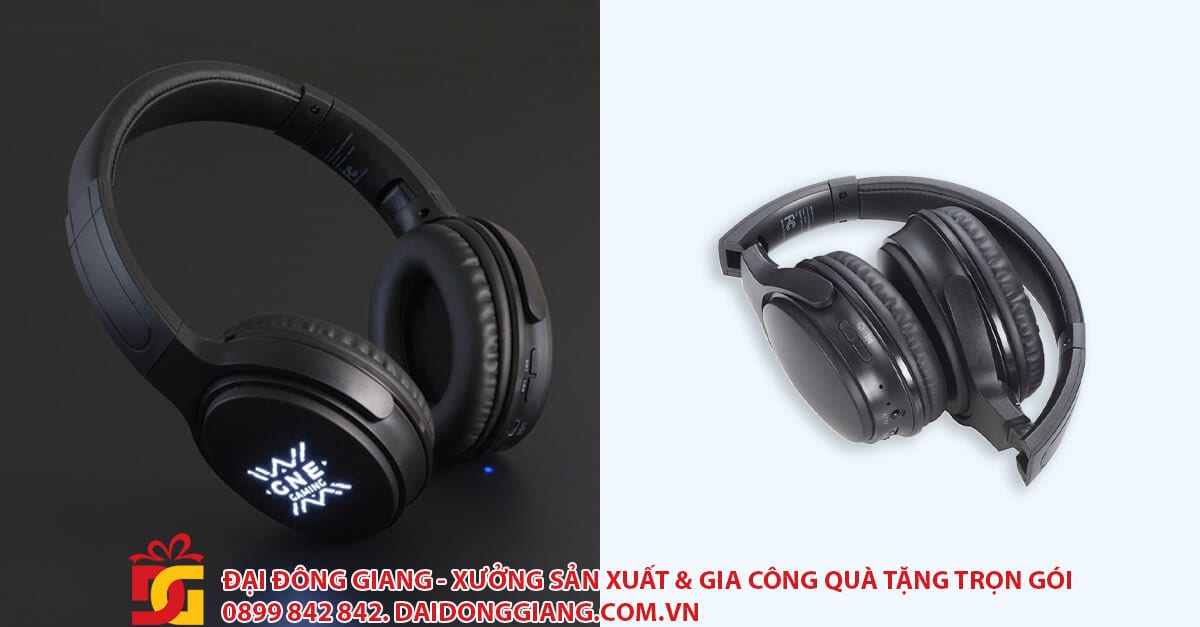 Tai nghe bluetooth co logo phat sang