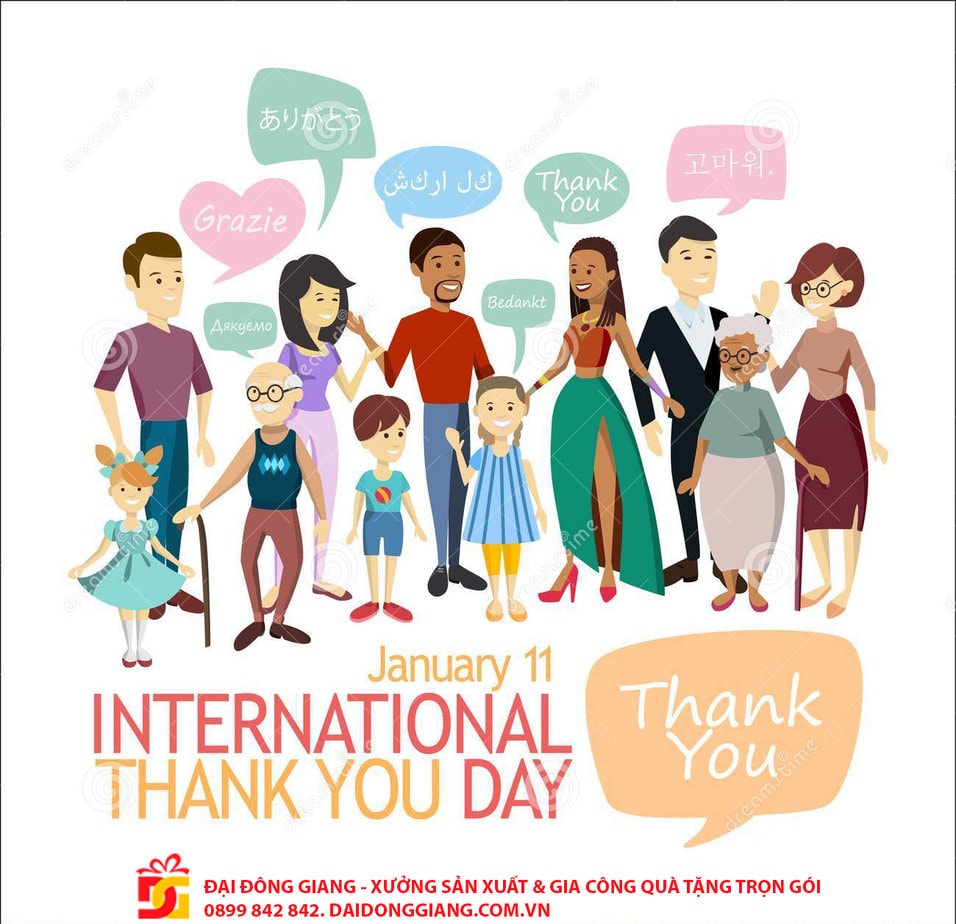 Ngày quốc tế cảm ơn - international thank you day (11/1)