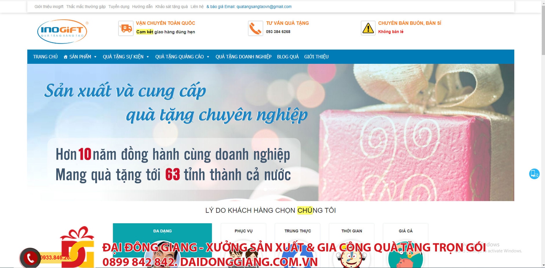 Công ty quà tặng tại hà nội inogift