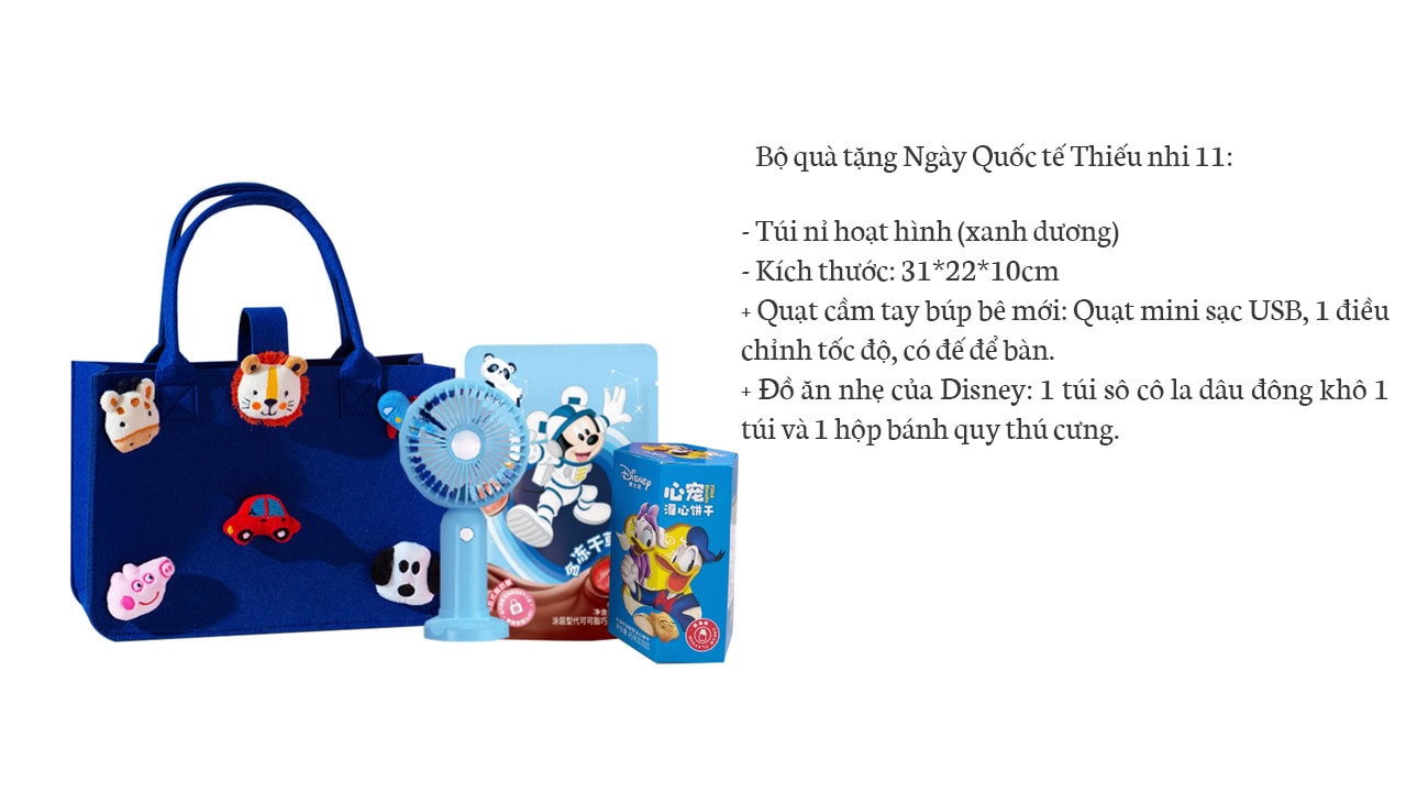 Bộ quà tặng ngày quốc tế thiếu nhi 11