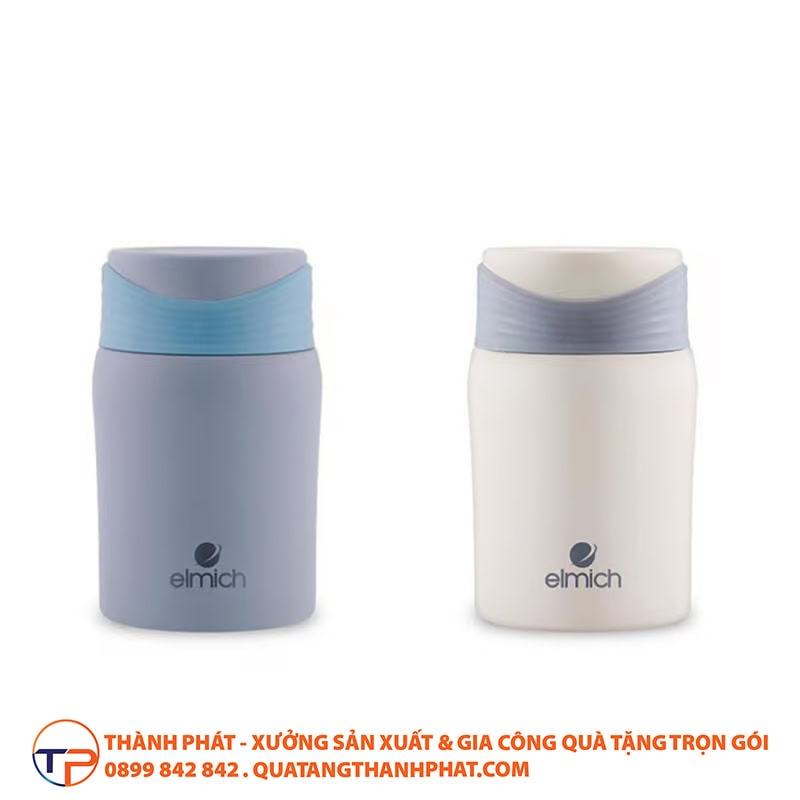 Binh giu nhiet elmich 700ml in logo