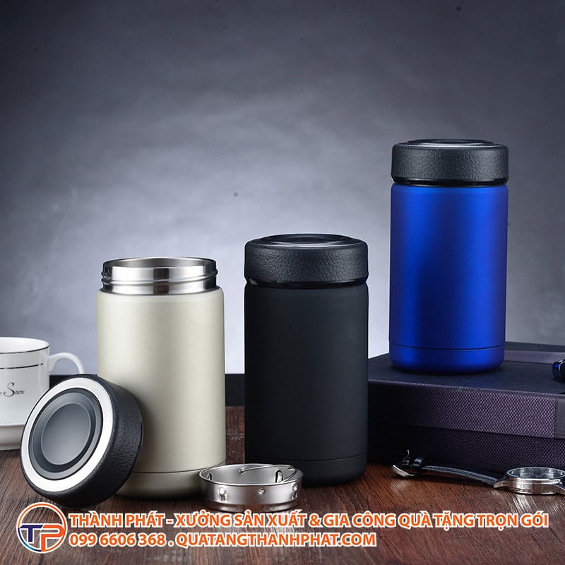 Bnh giu nhiet bang thep khong gi 400ml in logo