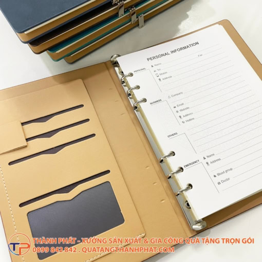 Sổ tay bìa còng móc cài - ảnh 3