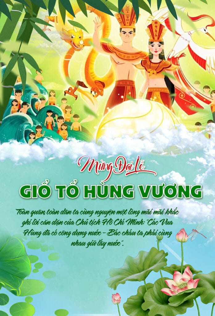 Mau banner poster cho ngay gio to hung vuong 10 3 2