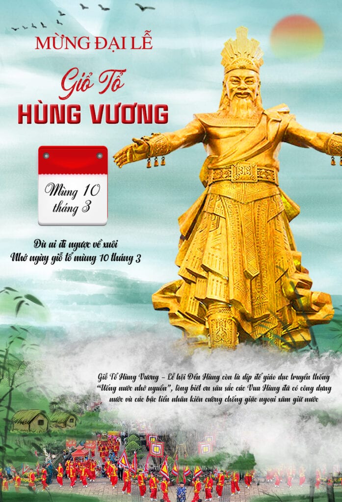 Mau banner poster cho ngay gio to hung vuong 10 3 4