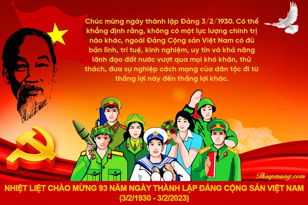 Mẫu banner/poster ngày thành lập đảng cộng sản việt nam