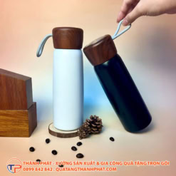 Binh giu nhiet hot wood lam qua tang