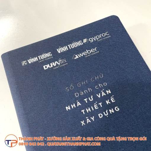 Sổ tay bìa da logo ép kim - ảnh 5