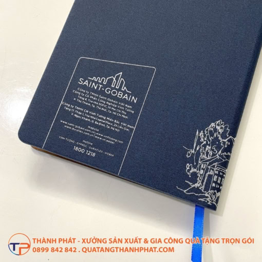 Sổ tay bìa da logo ép kim - ảnh 4