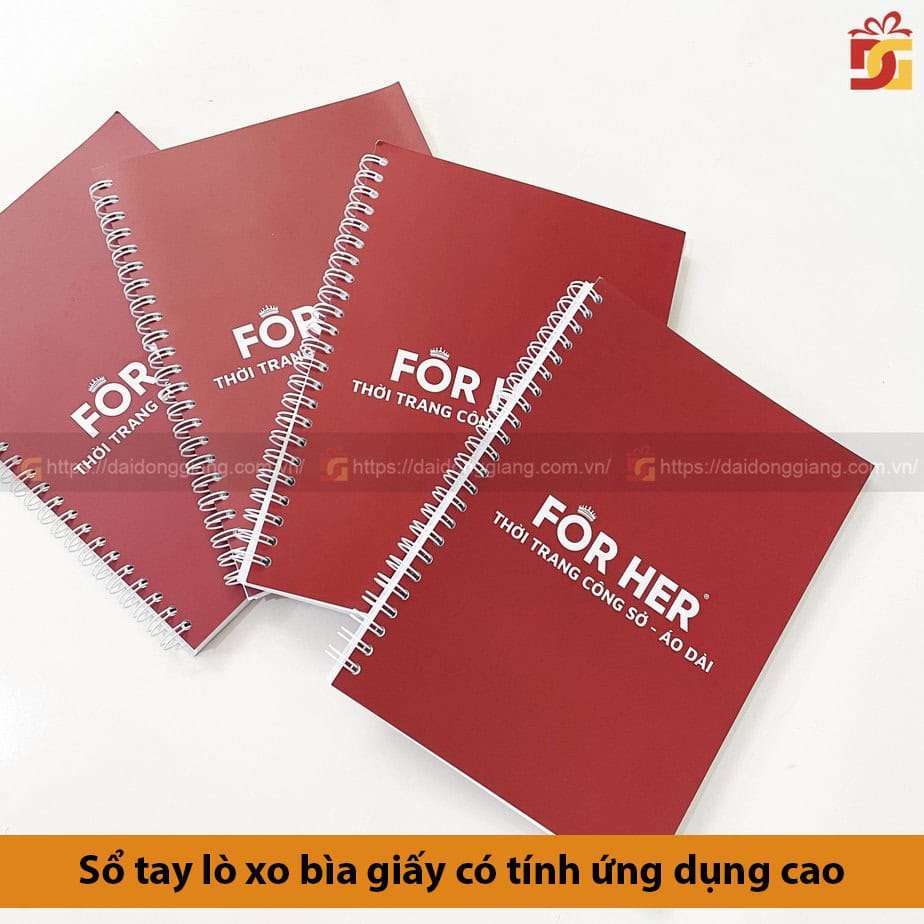 Sổ tay lò xo bìa giấy có tính ứng dụng cao