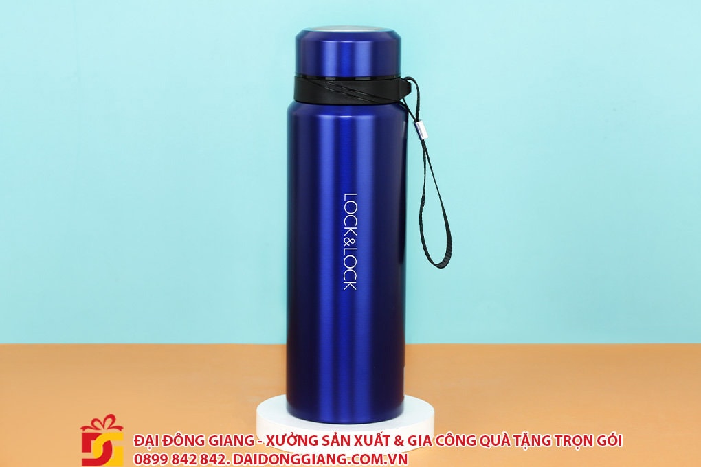 Bình giữ nhiệt inox 800 ml lock&lock lhc6180fu xanh