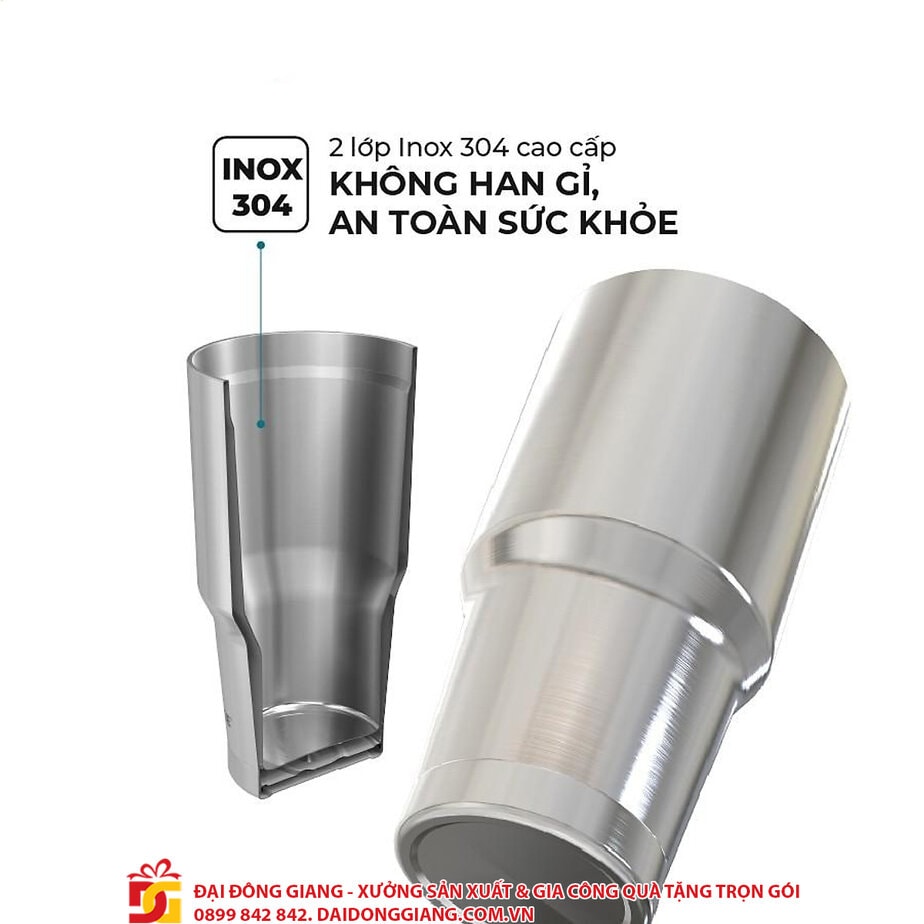 Thân ly được làm từ inox 304 cao cấp