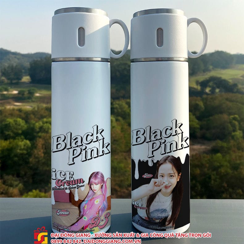 Binh giu nhiet co coc in hinh blackpink 1