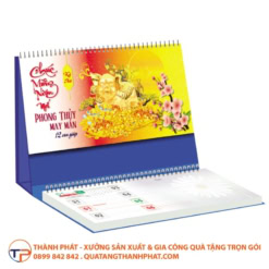 Lich giay de ban chu m in logo cao cap