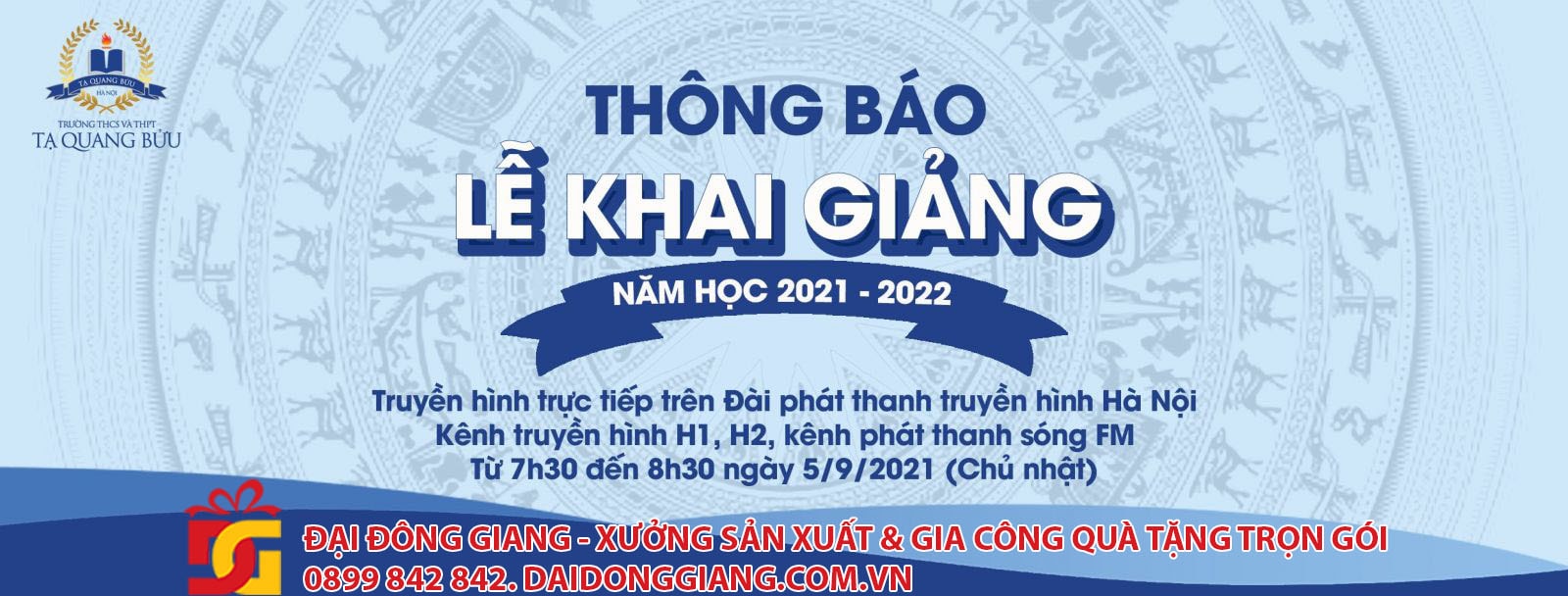 Mẫu poster ngày khai giảng