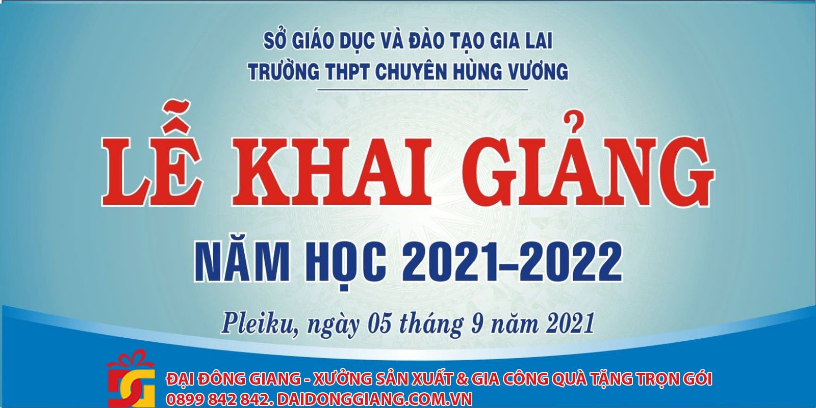 Mẫu banner khai giảng sáng tạo