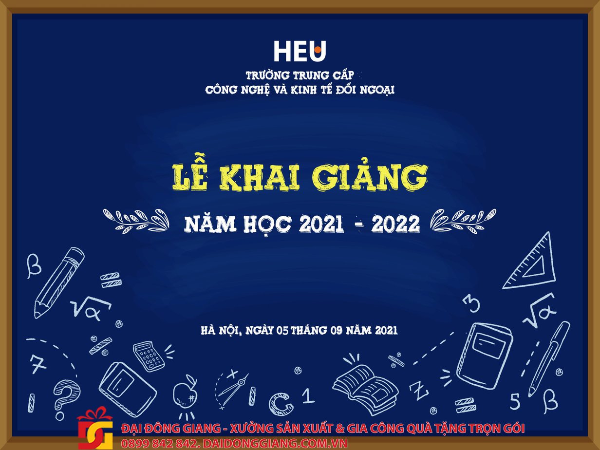 Mẫu banner khai giảng độc đáo