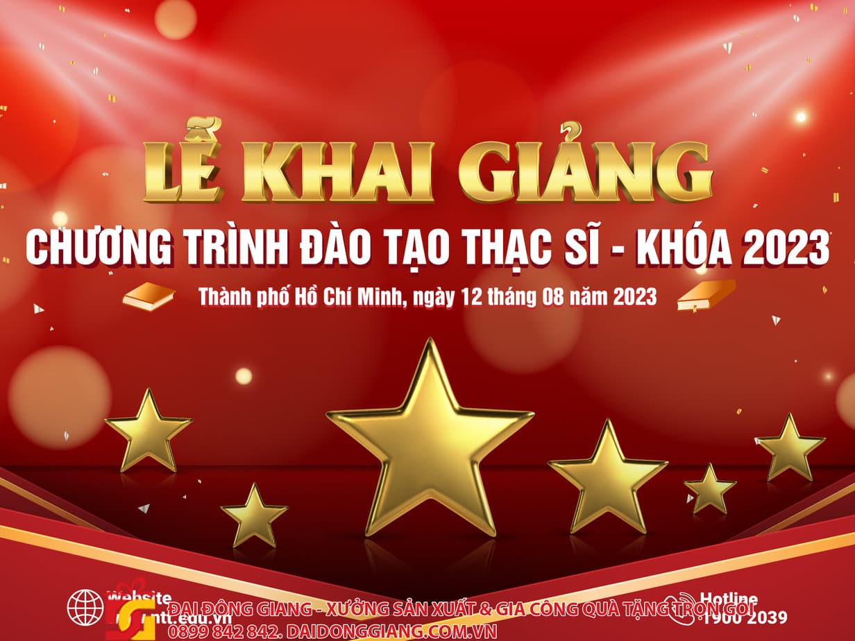 Mẫu poster ngày khai giảng đặc sắc