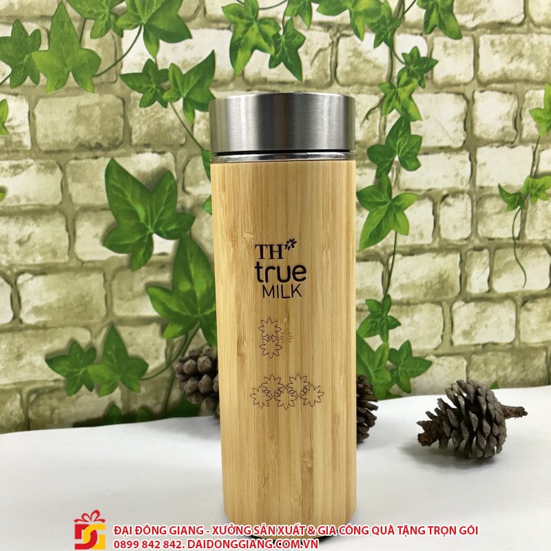 Bình giữ nhiệt vỏ trúc th true milk